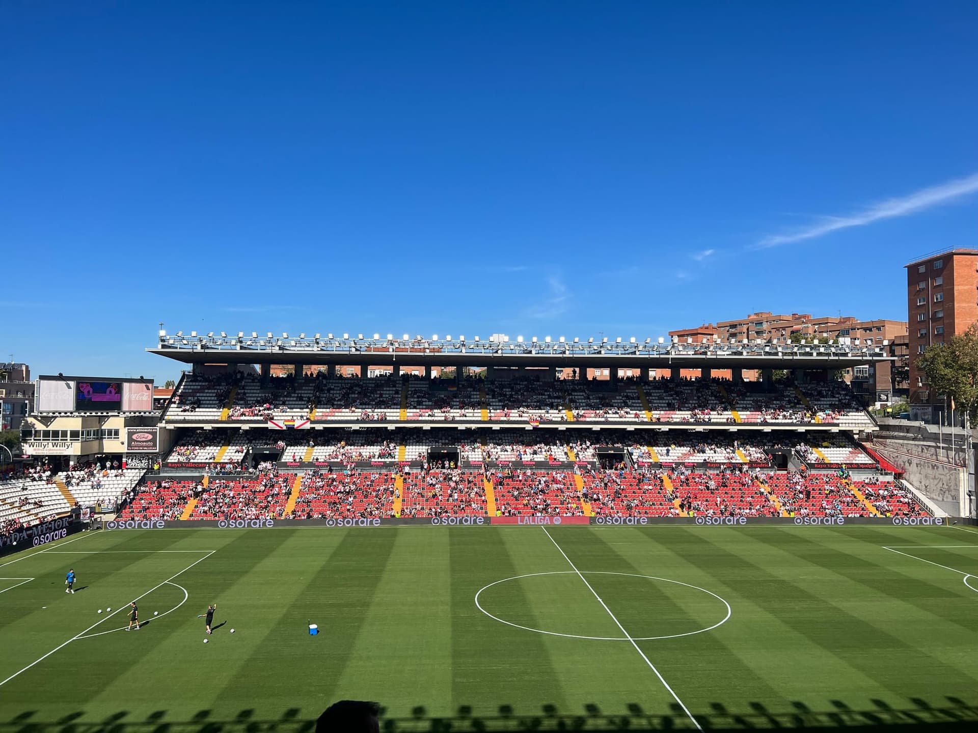 Estadio de Vallecas'ta Preferencia tribünü